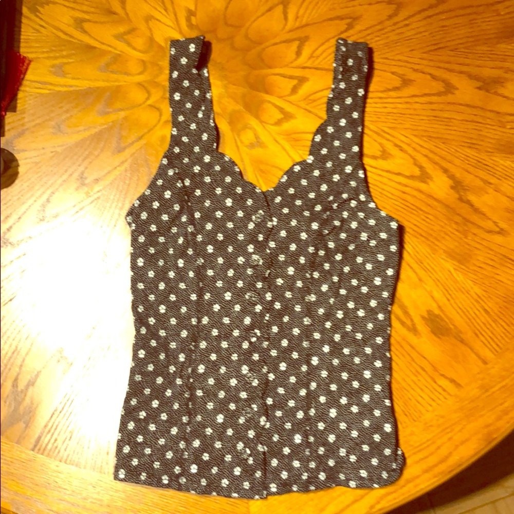 Kimchi Blue floral button down tank
